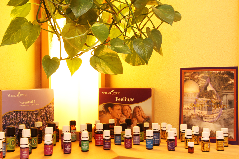 eine Auswahl der Young Living Öle